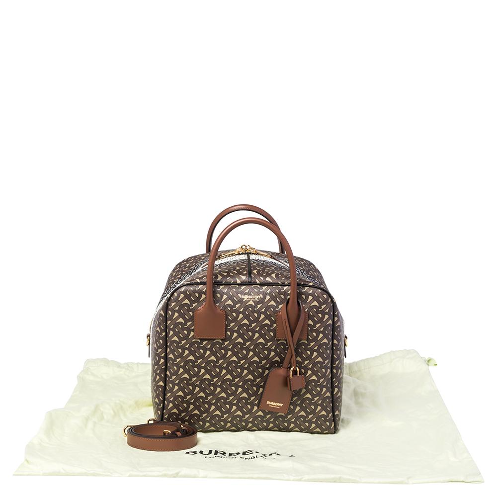 Burberry Bridle Brown Medium Cube Duffle Bag 8