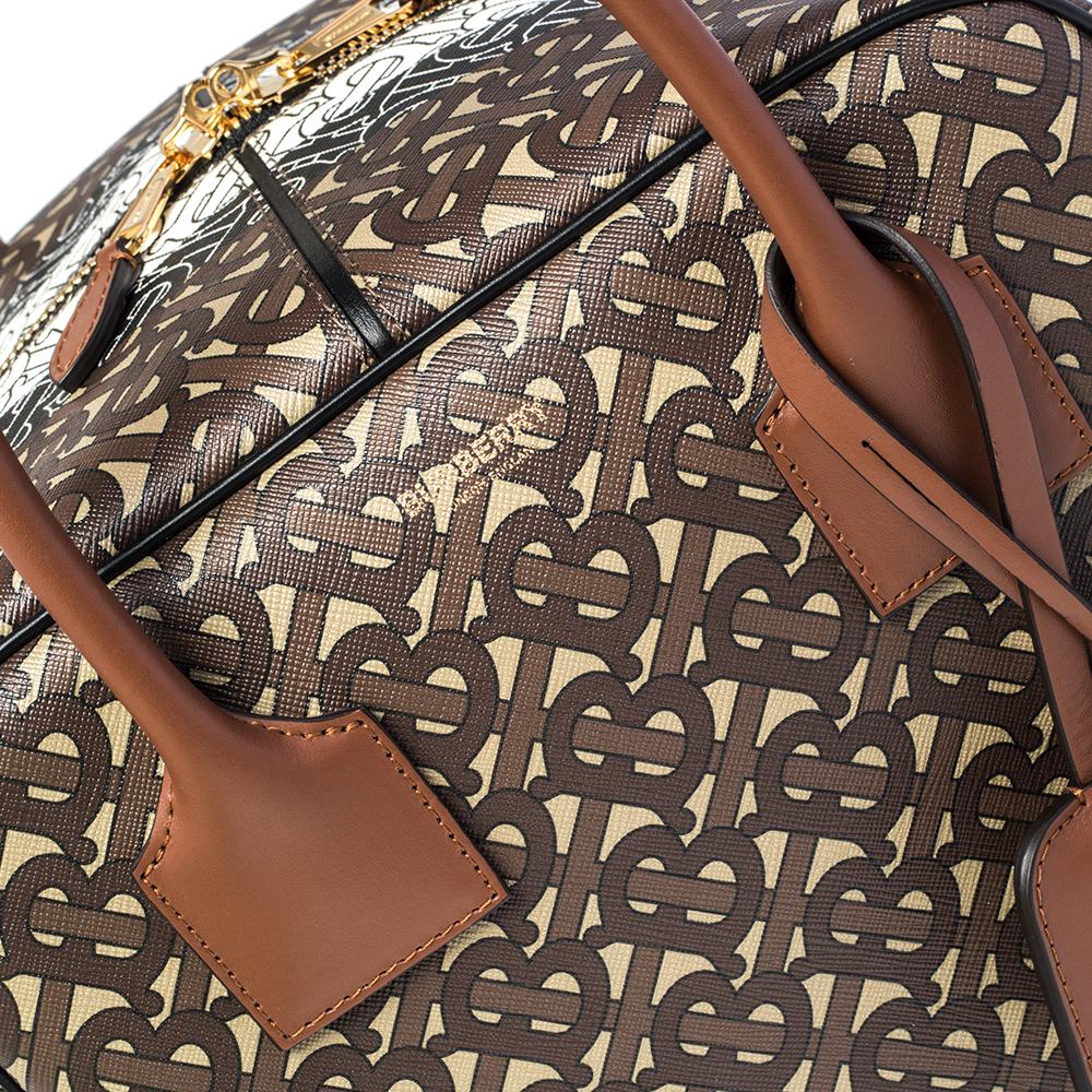Burberry Bridle Brown Medium Cube Duffle Bag 5