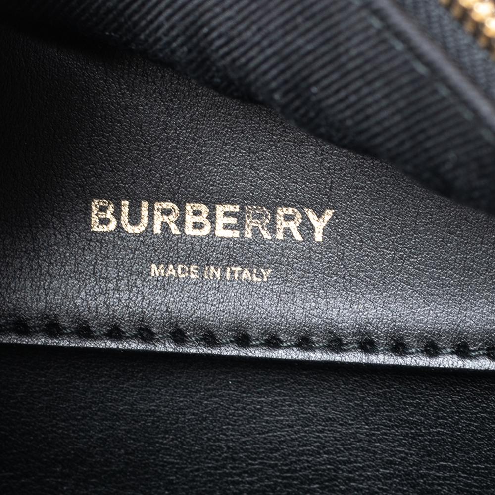 Burberry Bridle Brown Monogram Coated Canvas and Leather Cube Bowler Bag 4