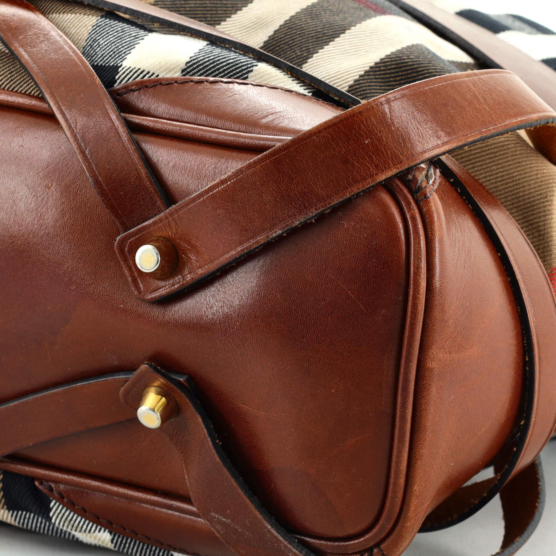 Burberry Bridle Gosford Hobo House Check Canvas Medium 2