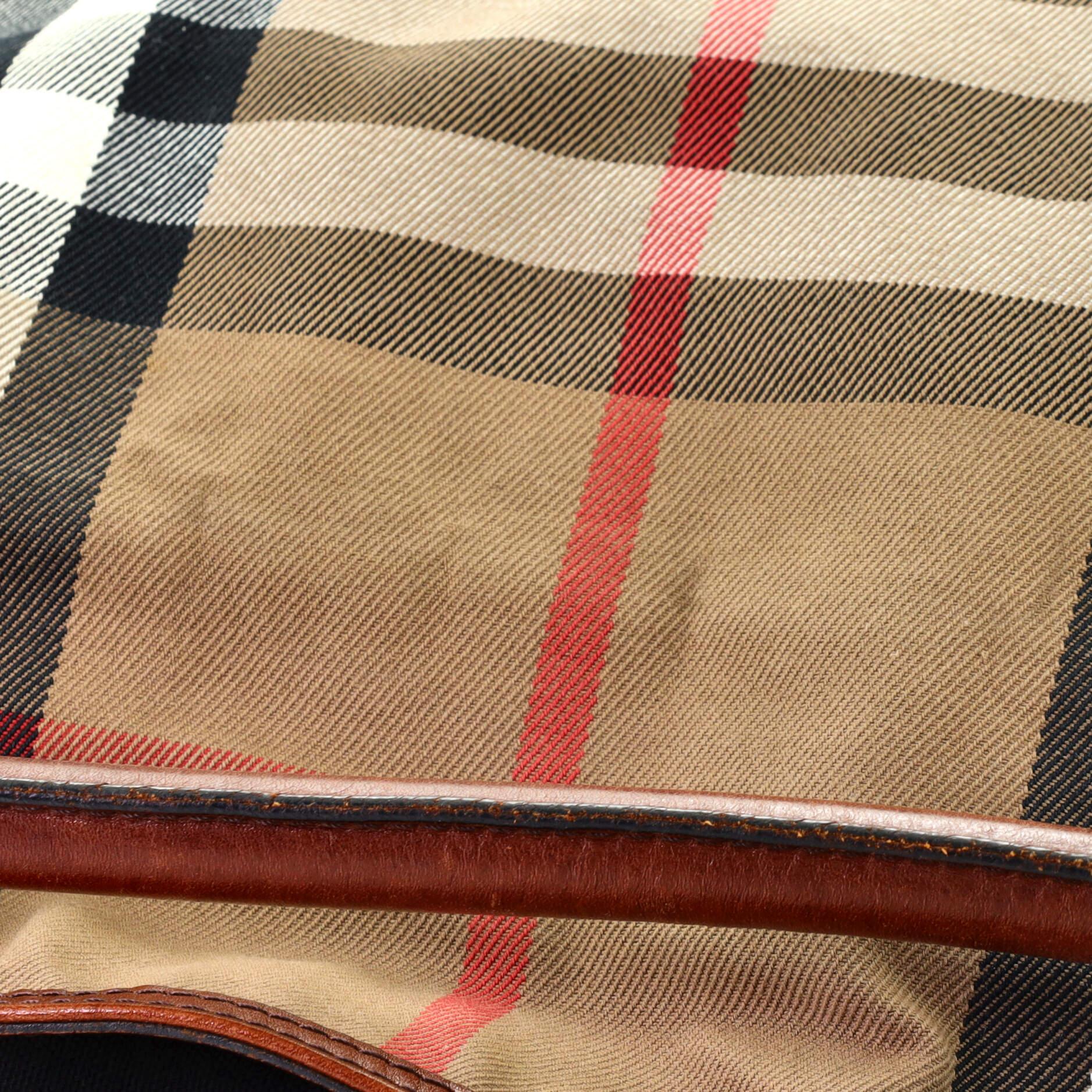 Burberry Bridle Gosford Hobo House Check Canvas Medium 3