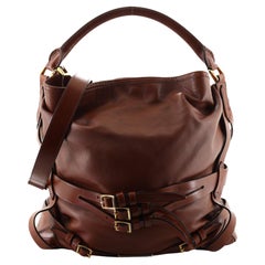 Burberry Bridle Gosford - Sac Hobo en cuir moyen