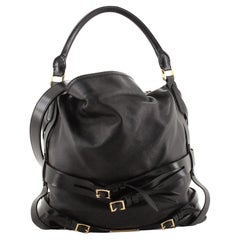 Burberry Bridle Gosford Hobo Leather Medium