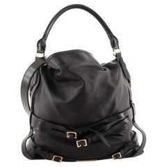 Burberry Bridle Gosford Hobo Leather Medium