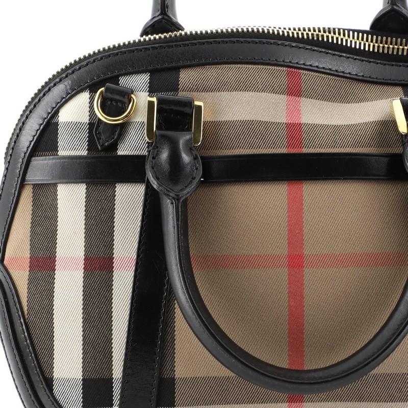 Women's or Men's Burberry Bridle Orchard Bag House Check Canvas Small 