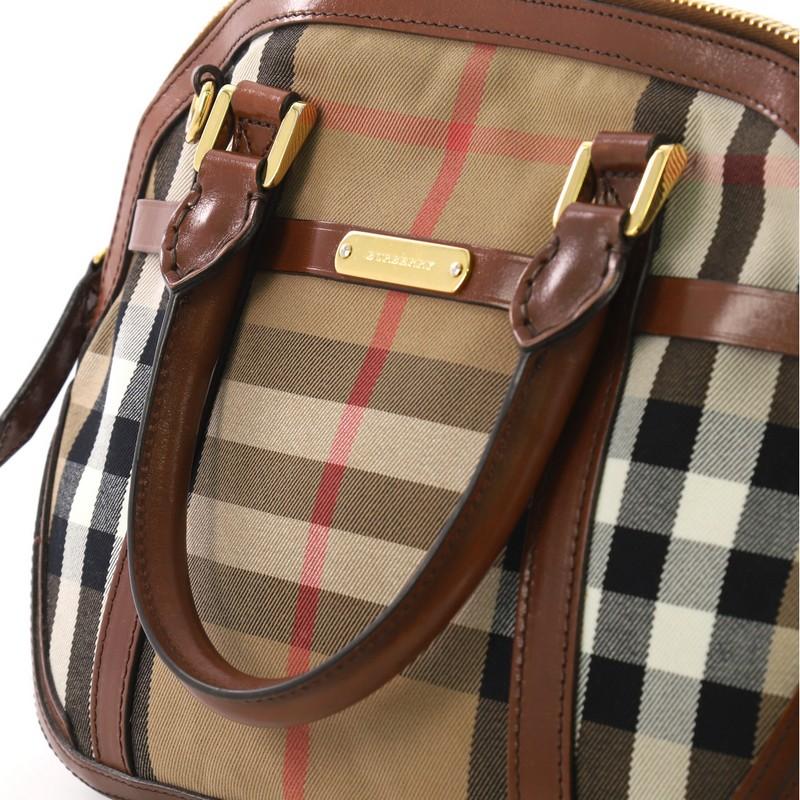 Burberry Bridle Orchard Bag House Check Canvas Small 2