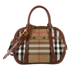 Burberry Bridle Orchard Bag House Check Canvas Small