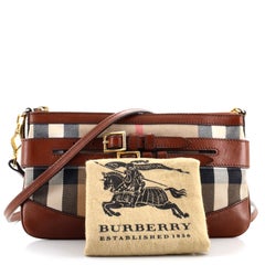 Burberry Bridle Peyton Crossbody Bag House Check Canvas
