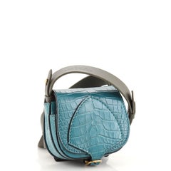 Burberry Bridle Satchel Crossbody Bag Alligator Micro