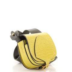 Burberry Bridle Satchel Crossbody Bag Alligator Micro