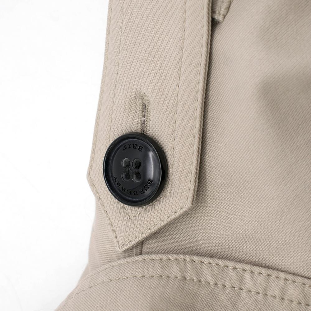 Burberry Brit Beige Cropped Asymmetric Trench Coat - Size US 4 3