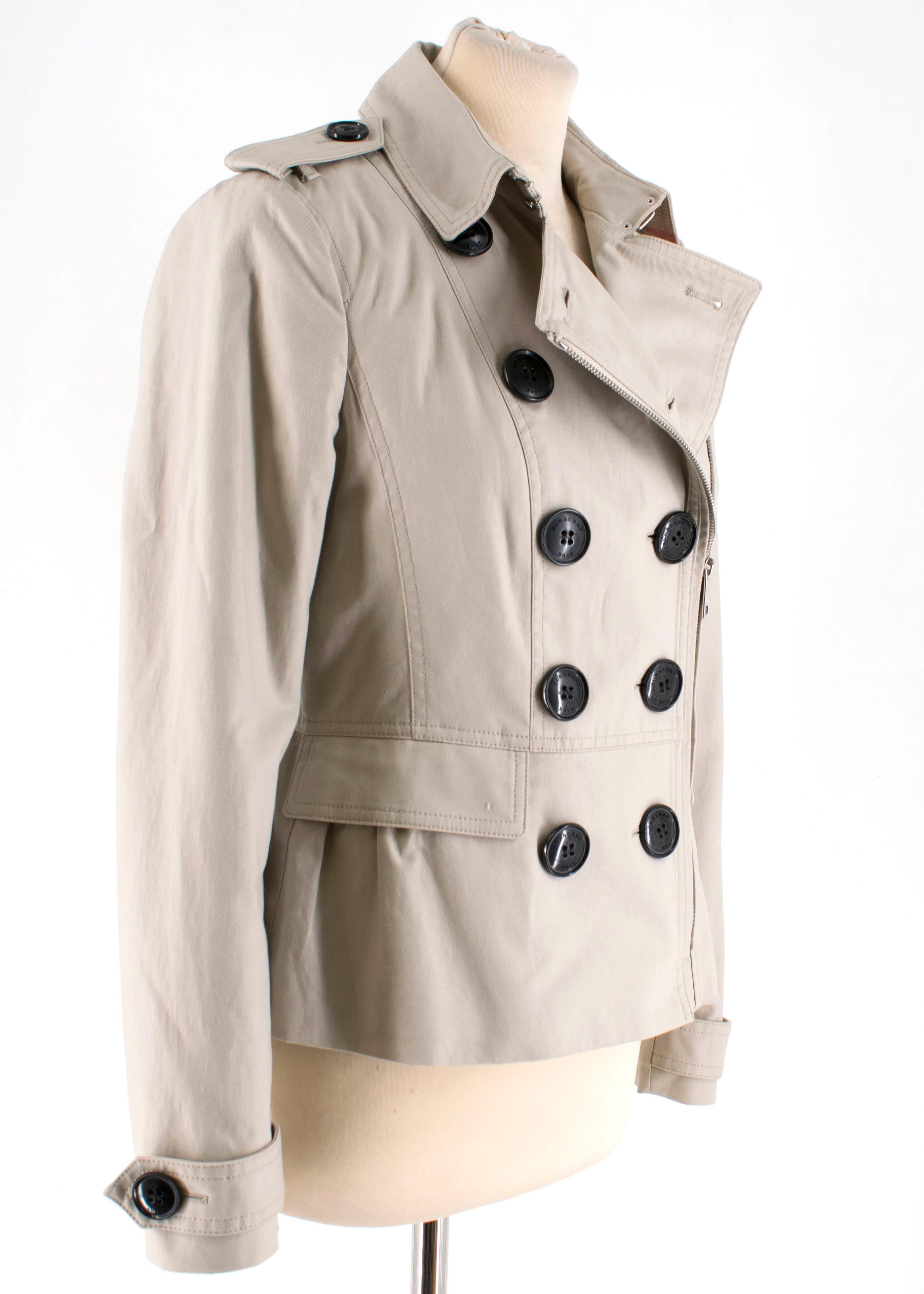 burberry cropped trench coat