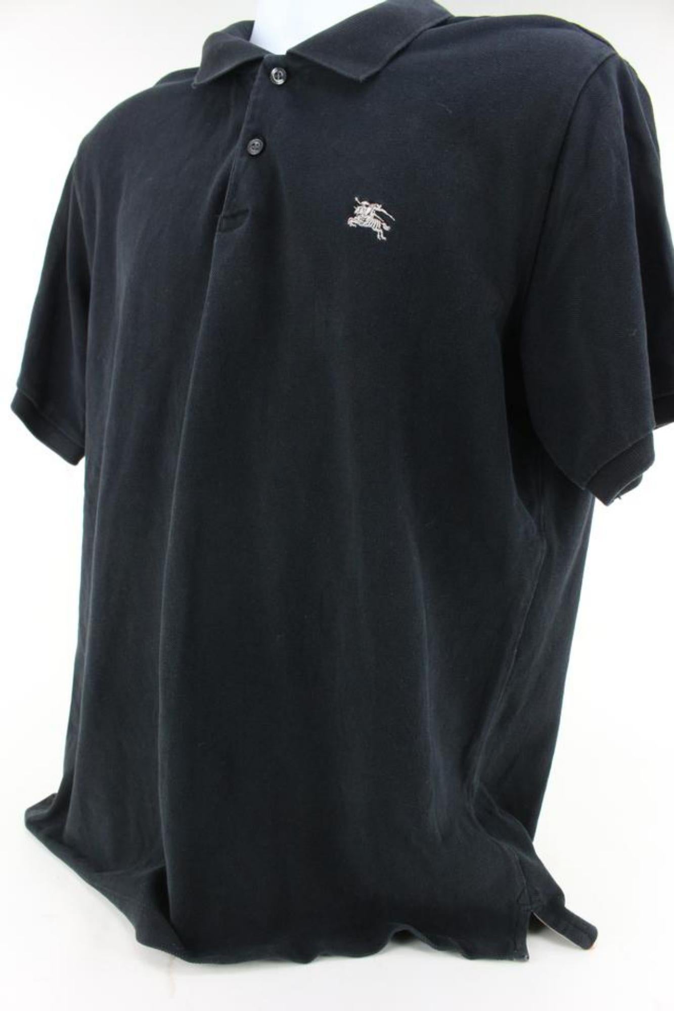 Burberry Brit Black Large Horse Logo Polo Shirt 60b715s For Sale 8