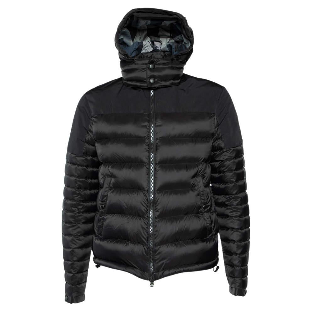 Burberry Brit Black Quilted Hooded Puffer Jacket L