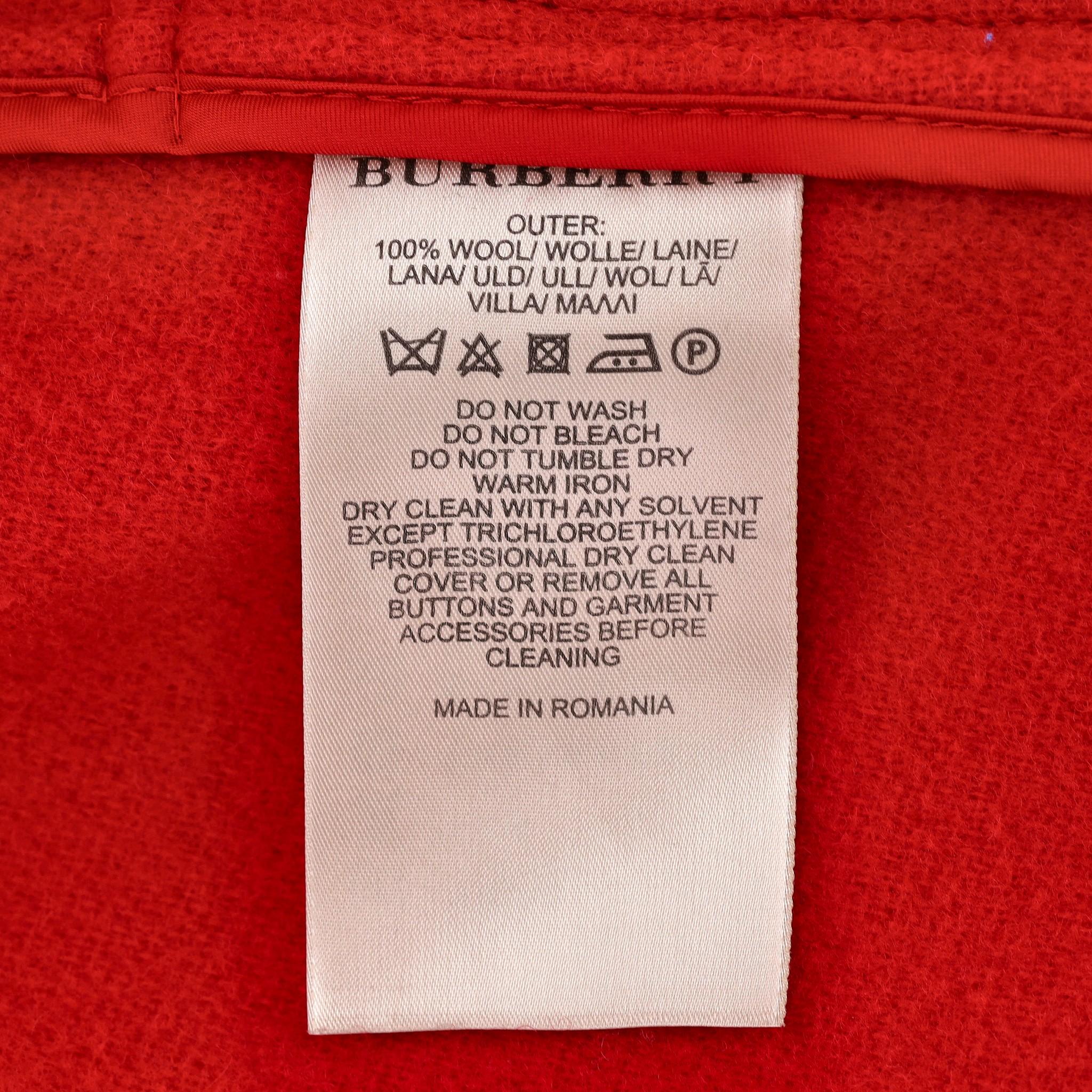 Burberry Brit Blackwell Short Wool Duffle Coat For Sale 3