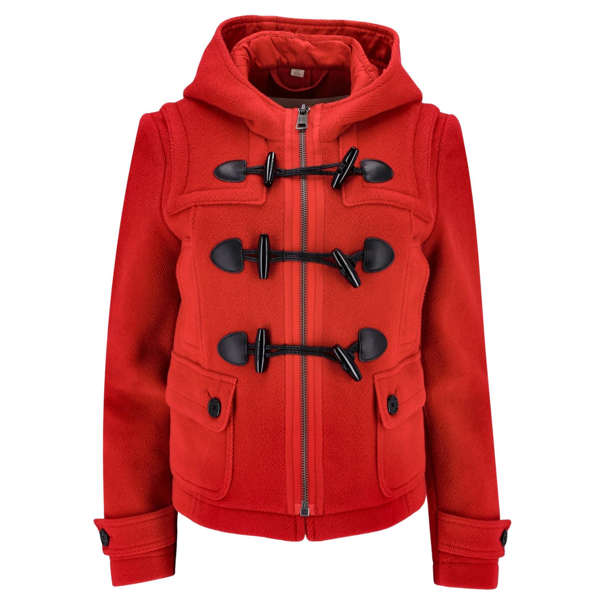 Burberry Brit Blackwell Short Wool Duffle Coat For Sale