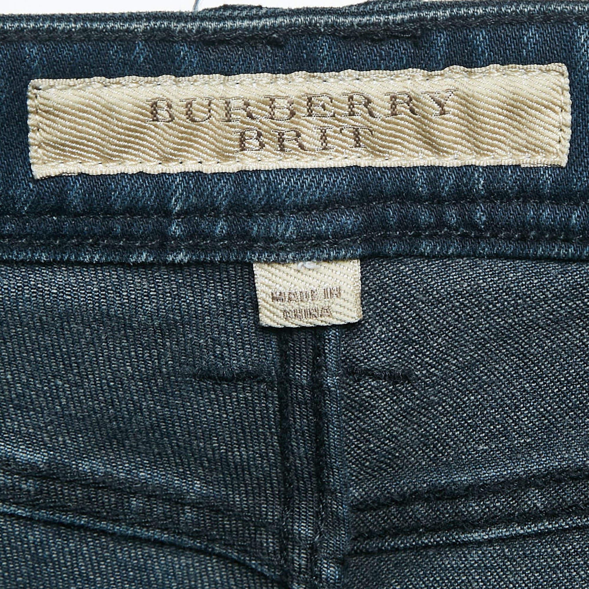 Burberry Brit Blu Denim Skin Fit Jeans M Vita 28