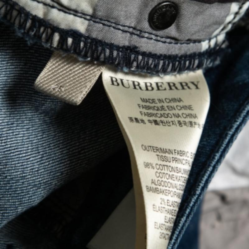 Burberry Brit Blau Denim Westbourne Skinny Knöchel Jeans S Taille 28