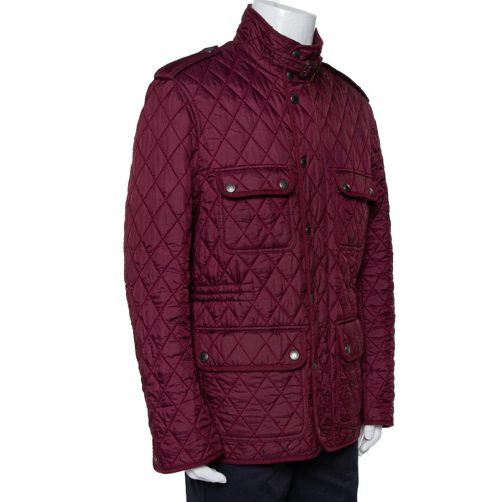 burberry burgundy jacket