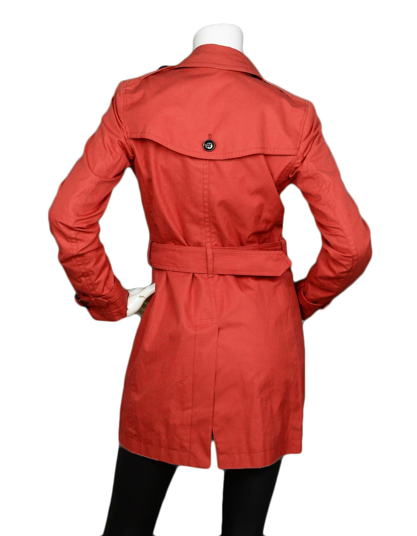 burberry orange trench coat