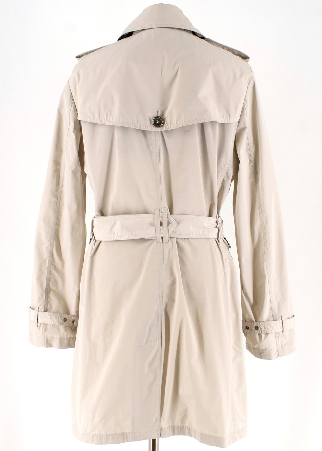 burberry brit double breasted trench coat