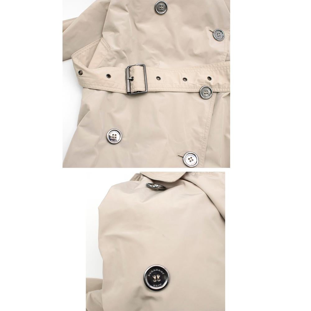 Burberry Brit Classic Beige Double-breasted Trench Coat - Size US 6 For Sale 2