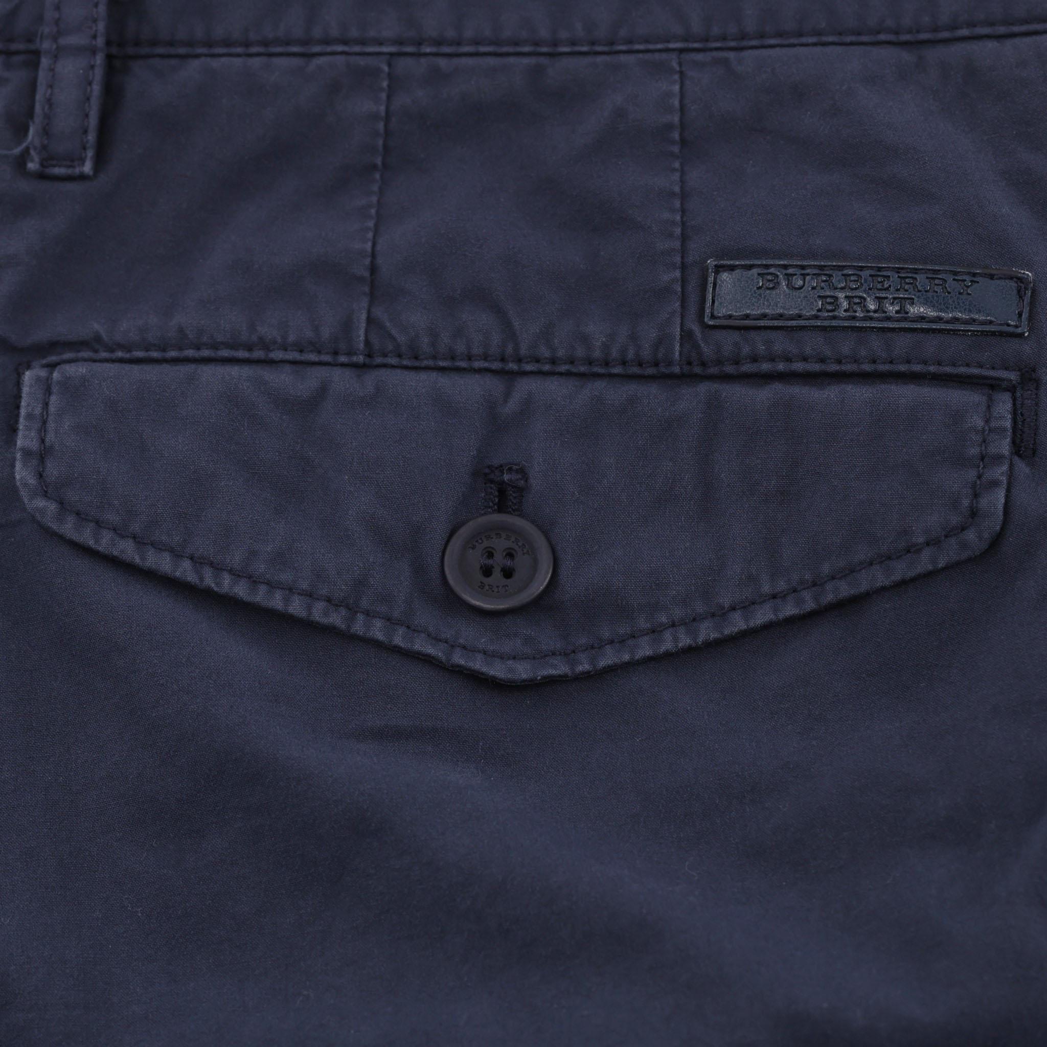 Men's Burberry Brit Cotton Trousers For Sale