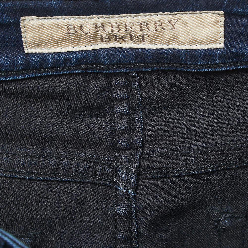 Burberry Brit Jeans Skinny Blu Scuro a Vita Bassa S Vita 27 In condizioni buone in vendita a Dubai, Al Qouz 2