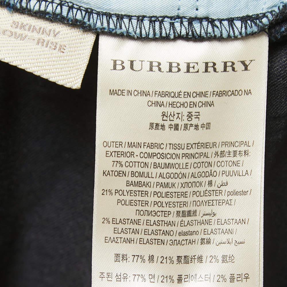 Burberry Brit Jeans Skinny Blu Scuro a Vita Bassa S Vita 27 in vendita 1