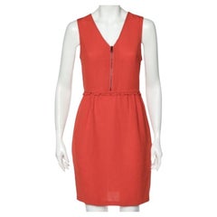 Burberry Brit Dark Orange Sleeveless Mini Dress S