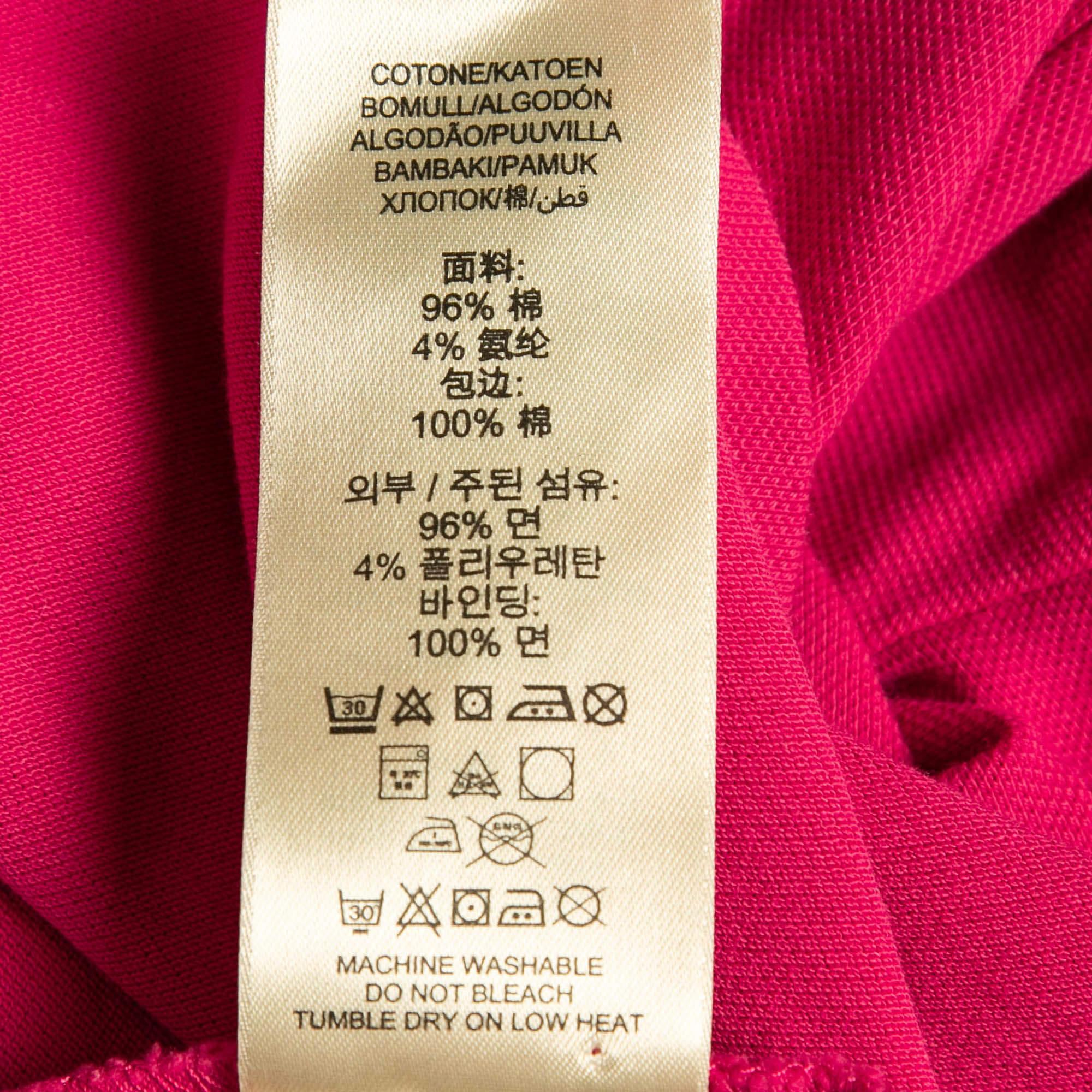 Burberry Brit Fuchsia Pink Polo T-Shirt XS For Sale 3