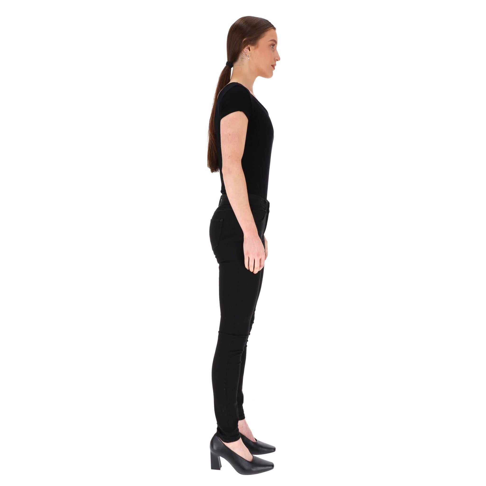 Black Burberry Brit Low-Rise Slim Fit Jeans For Sale