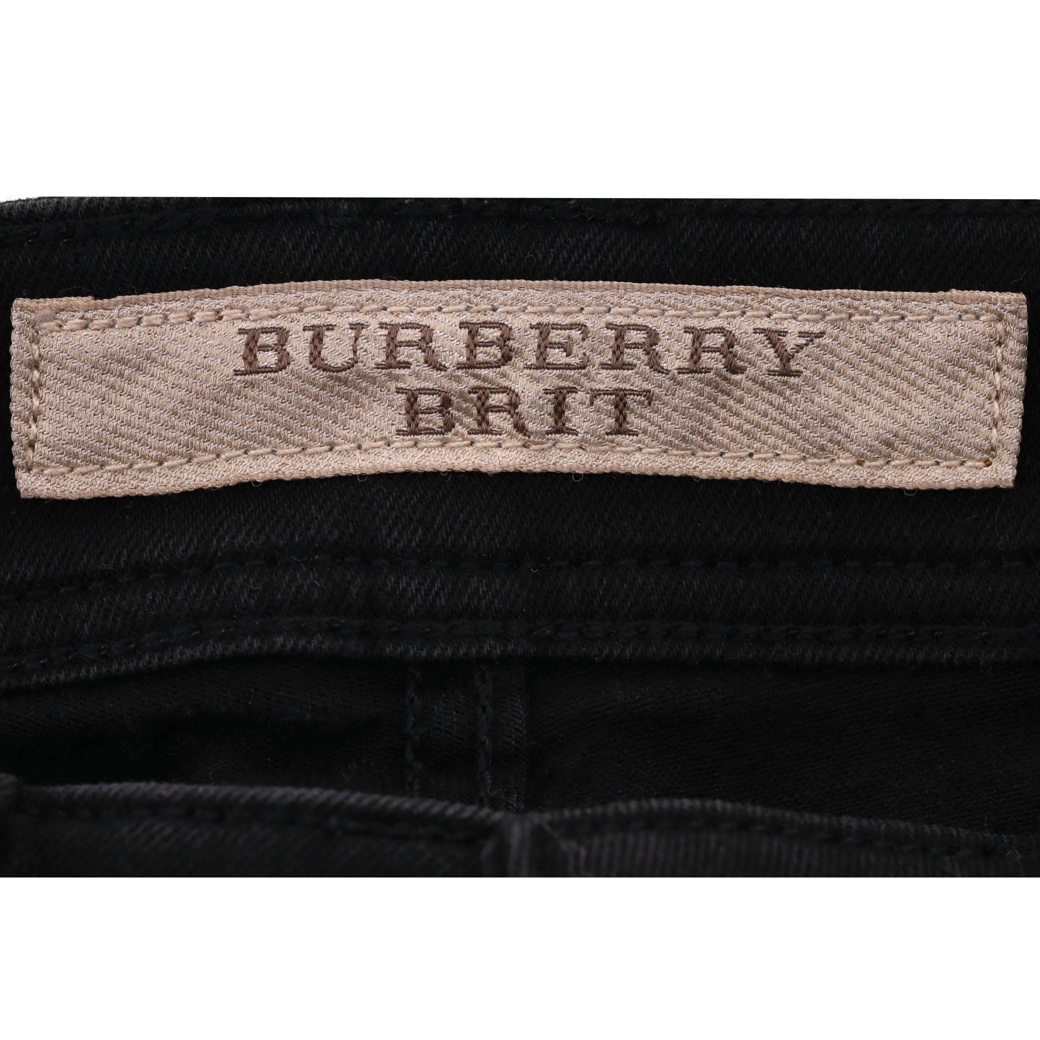Women's Burberry Brit Low-Rise Slim Fit Jeans For Sale