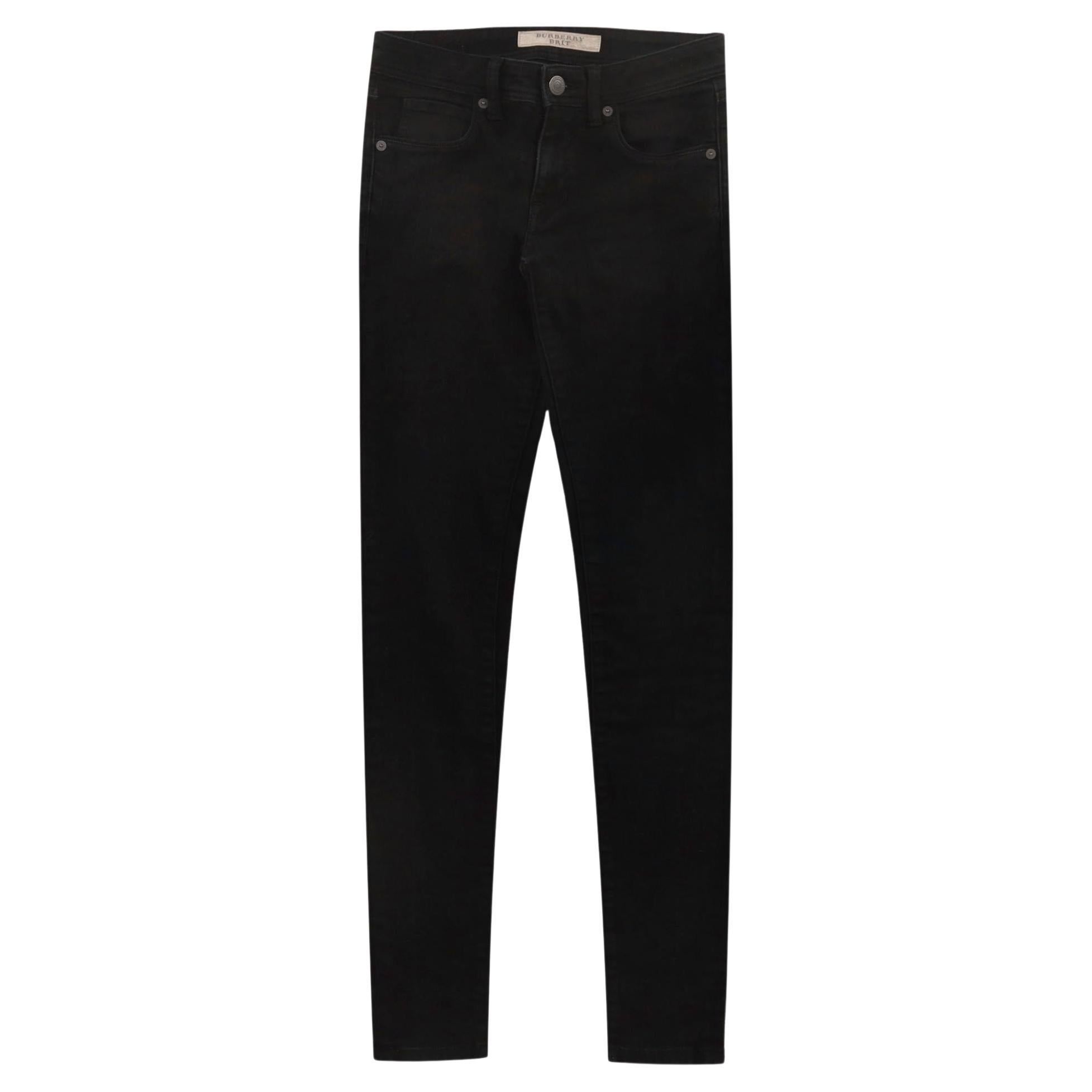 Burberry Brit Low-Rise Slim Fit Jeans For Sale