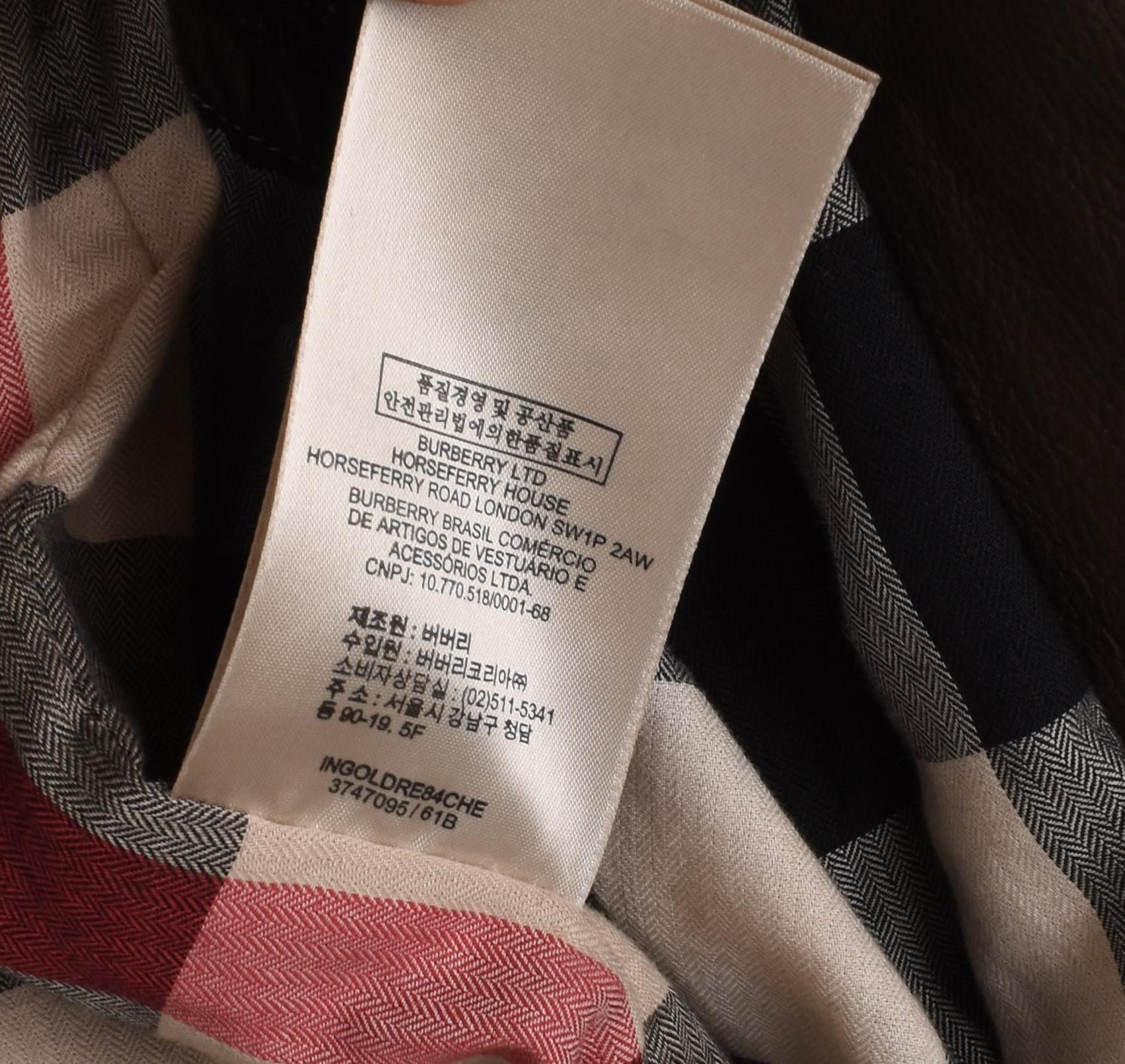Burberry Brit Men Jacket Leather Multi Pocket, Vintage, Medium Bon état - En vente à Kaunas, LT