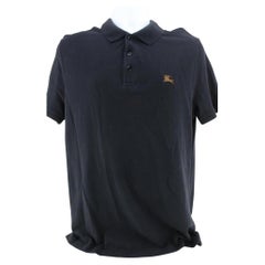 Burberry Brit - Polo pour homme avec grand logo cheval bleu marine 59B715S