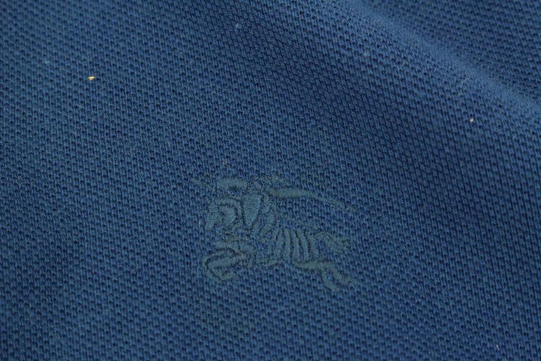 Burberry Brit Mens S Royal Blue Nova Check Collar Button Up Short ...
