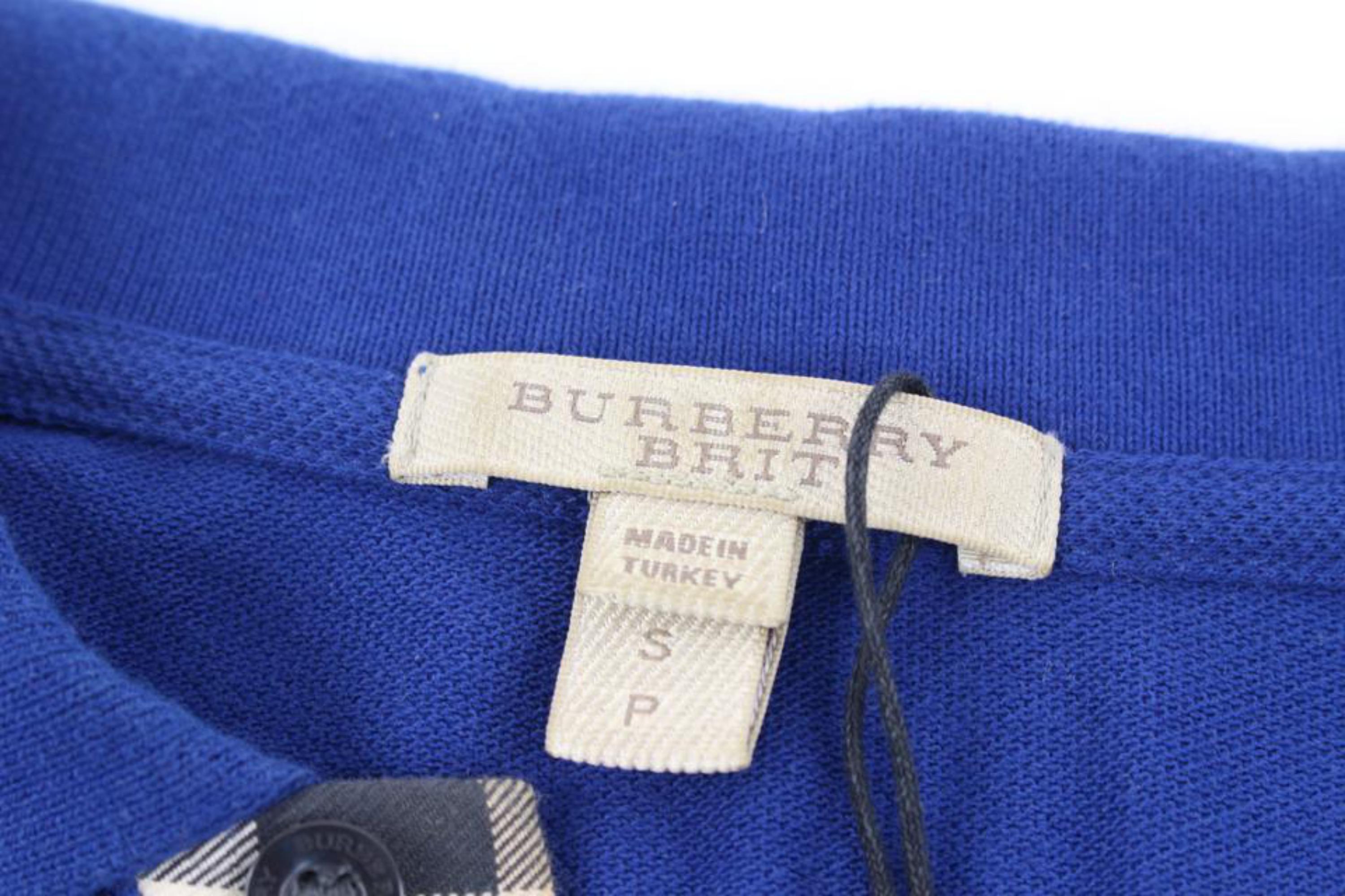 royal blue burberry shirt