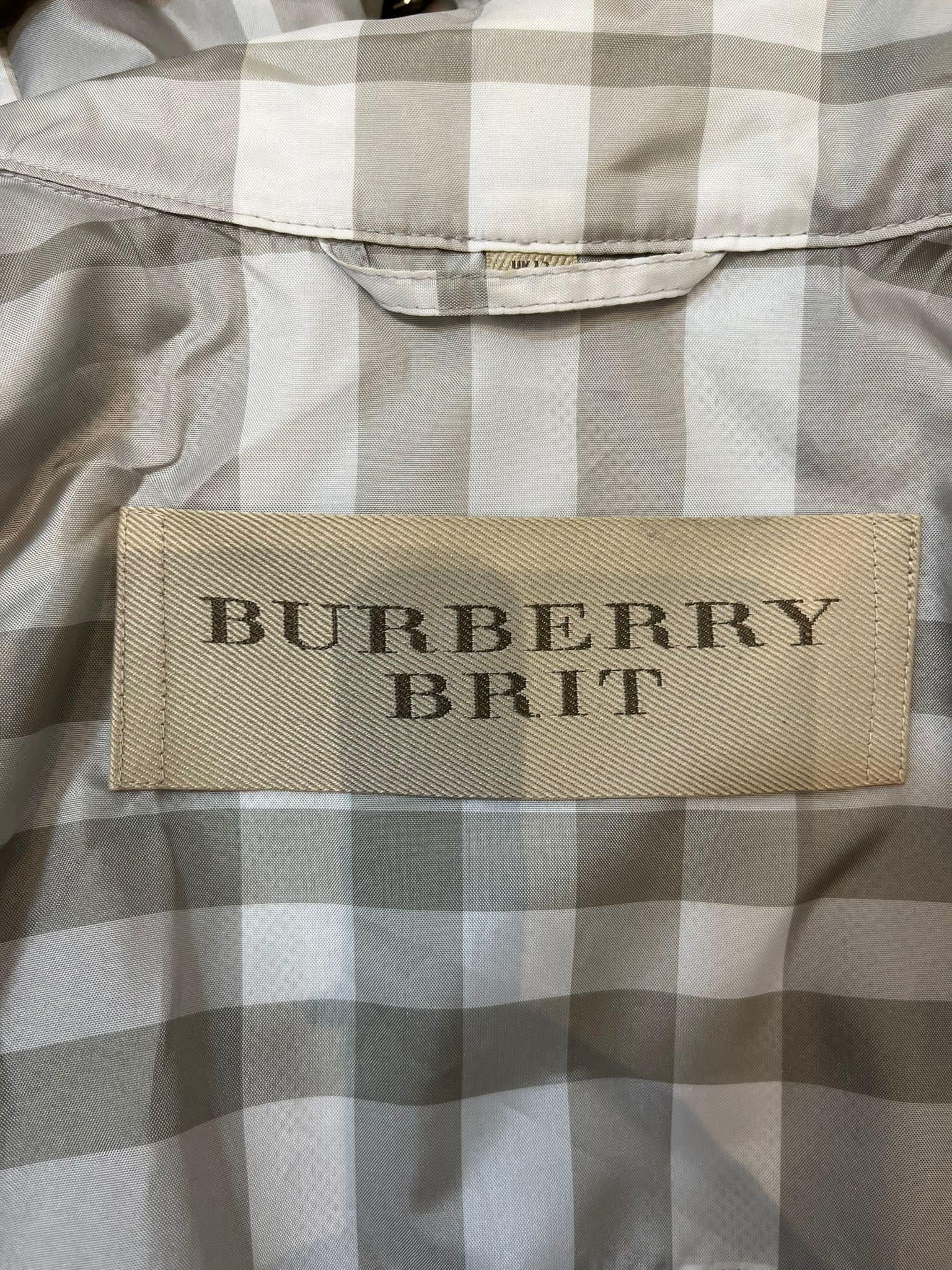 Burberry Brit Nova Check Trench Coat For Sale 2
