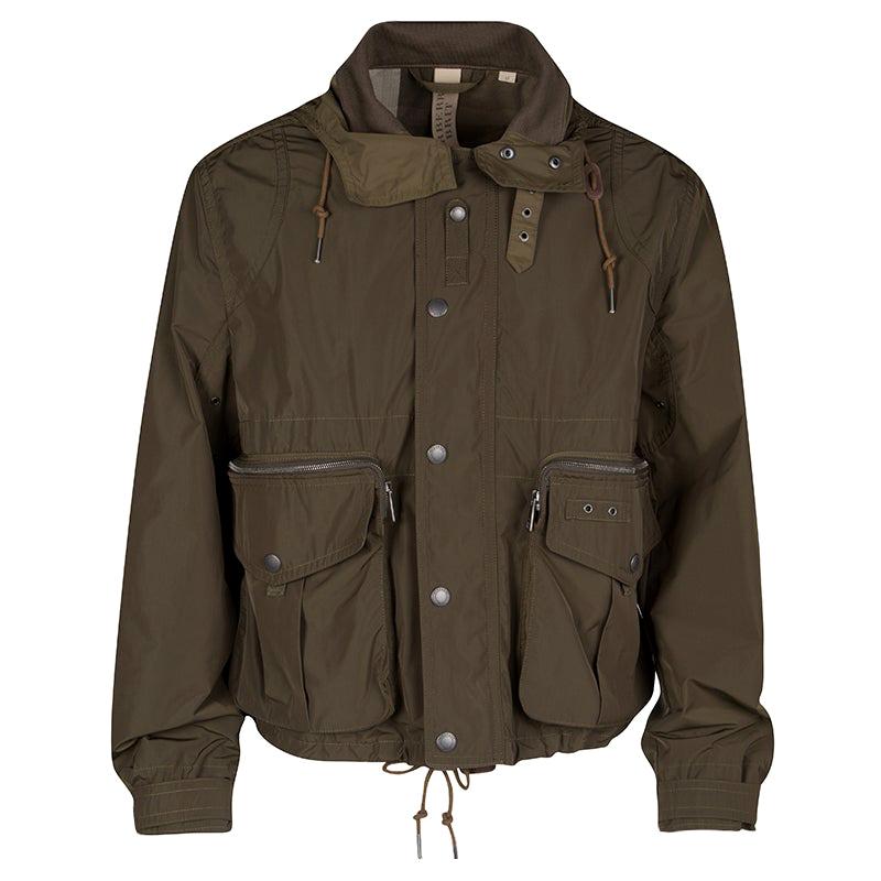 olive green burberry jacket