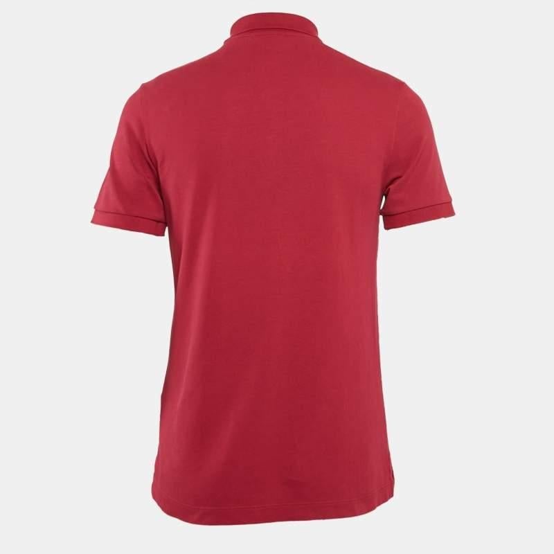 This Burberry Brit Polo T shirt delivers on the requirements of style and comfort. It is made from cotton and designed with short sleeves  buttons  a simple collar  and a logo detail on the front.