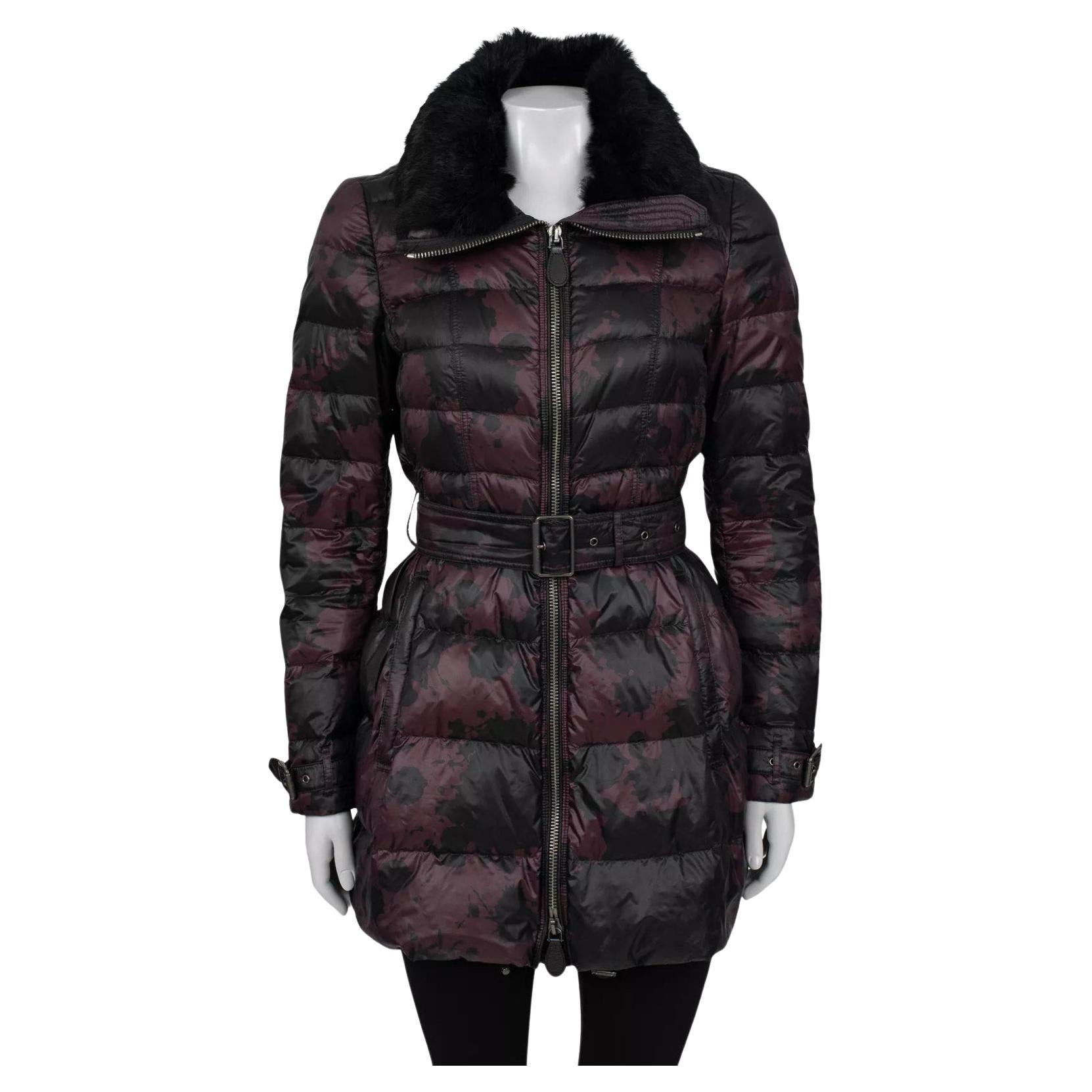 Burberry Brit - Manteau de duvet ajusté imprimé  Sz.S