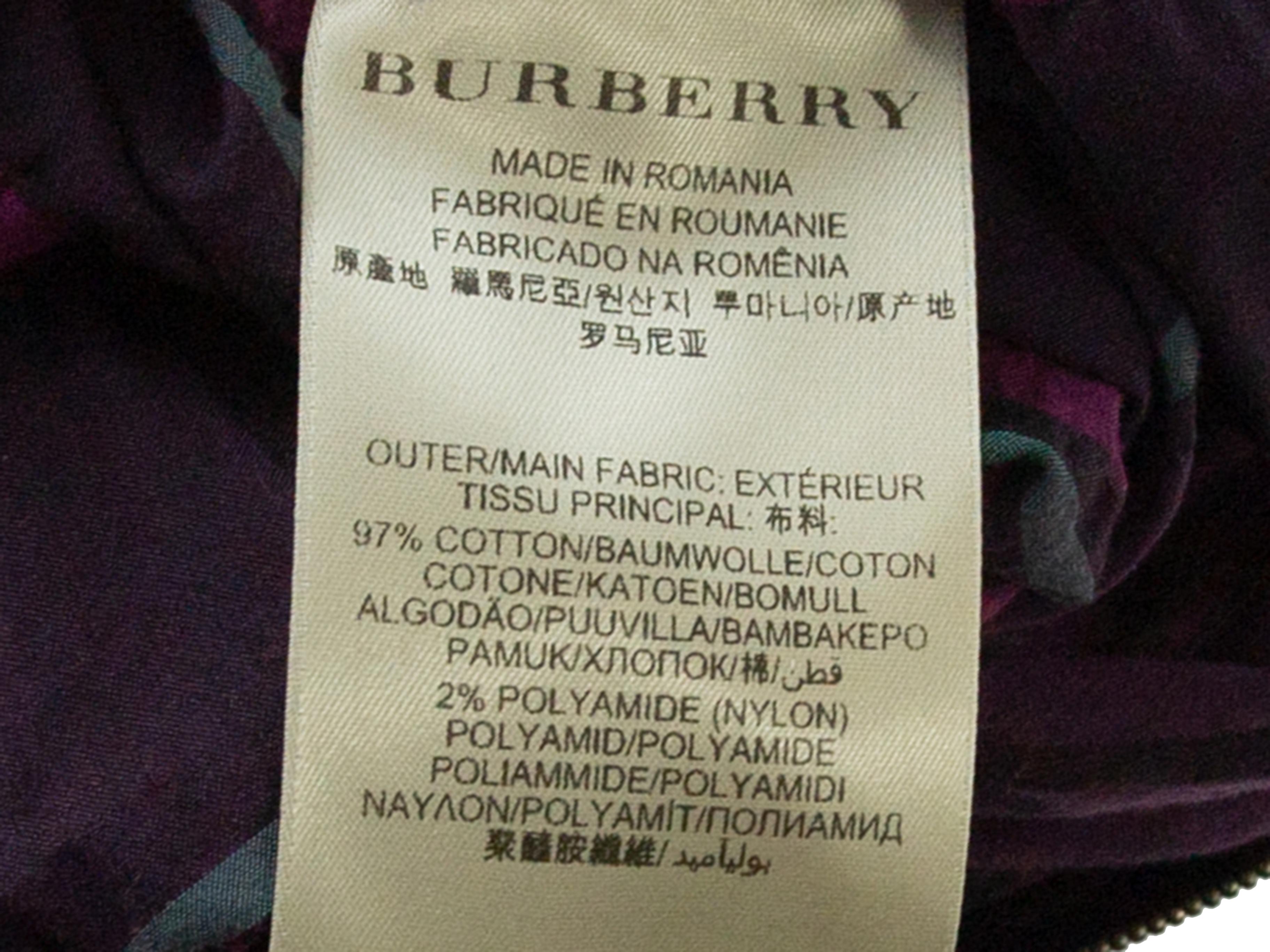 burberry purple tie