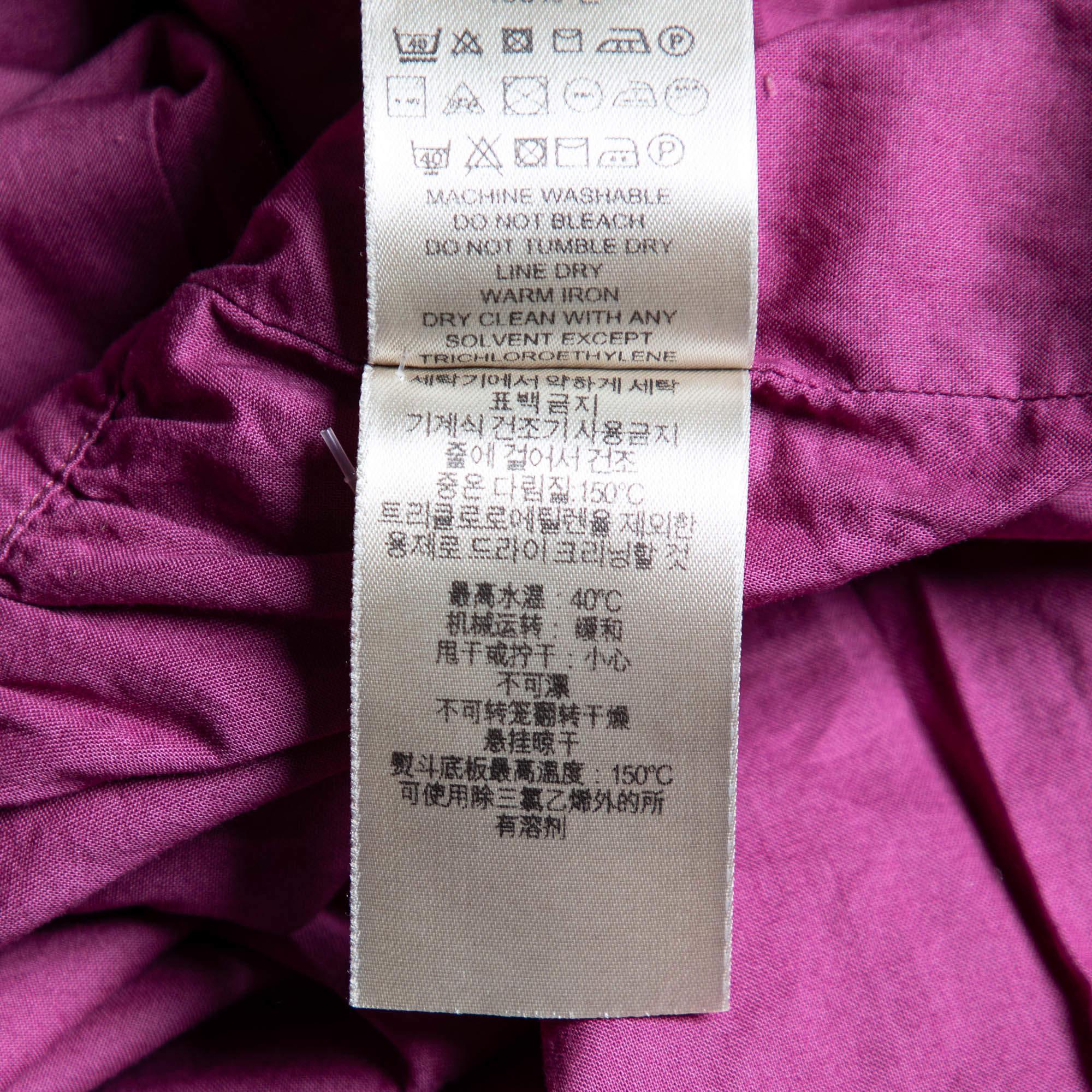 Burberry Brit Rotes ärmelloses Kleid aus Baumwolle S im Angebot 2