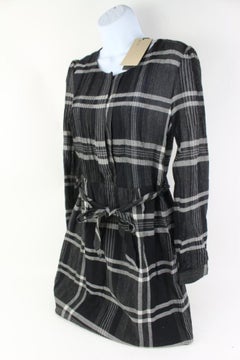 Burberry Brit Size 10 Black Nova Check Dress s331b38