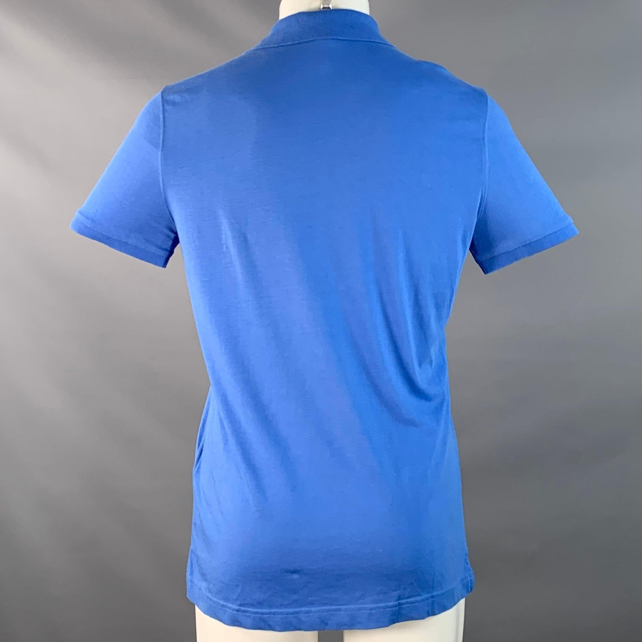 BURBERRY BRIT Talla M Polo de algodón azul con media tapeta en Bueno estado para la venta en San Francisco, CA