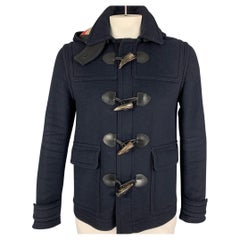 Burberry Brit taglia M Cappotto in lana e poliammide con chiusura a ginocchiera