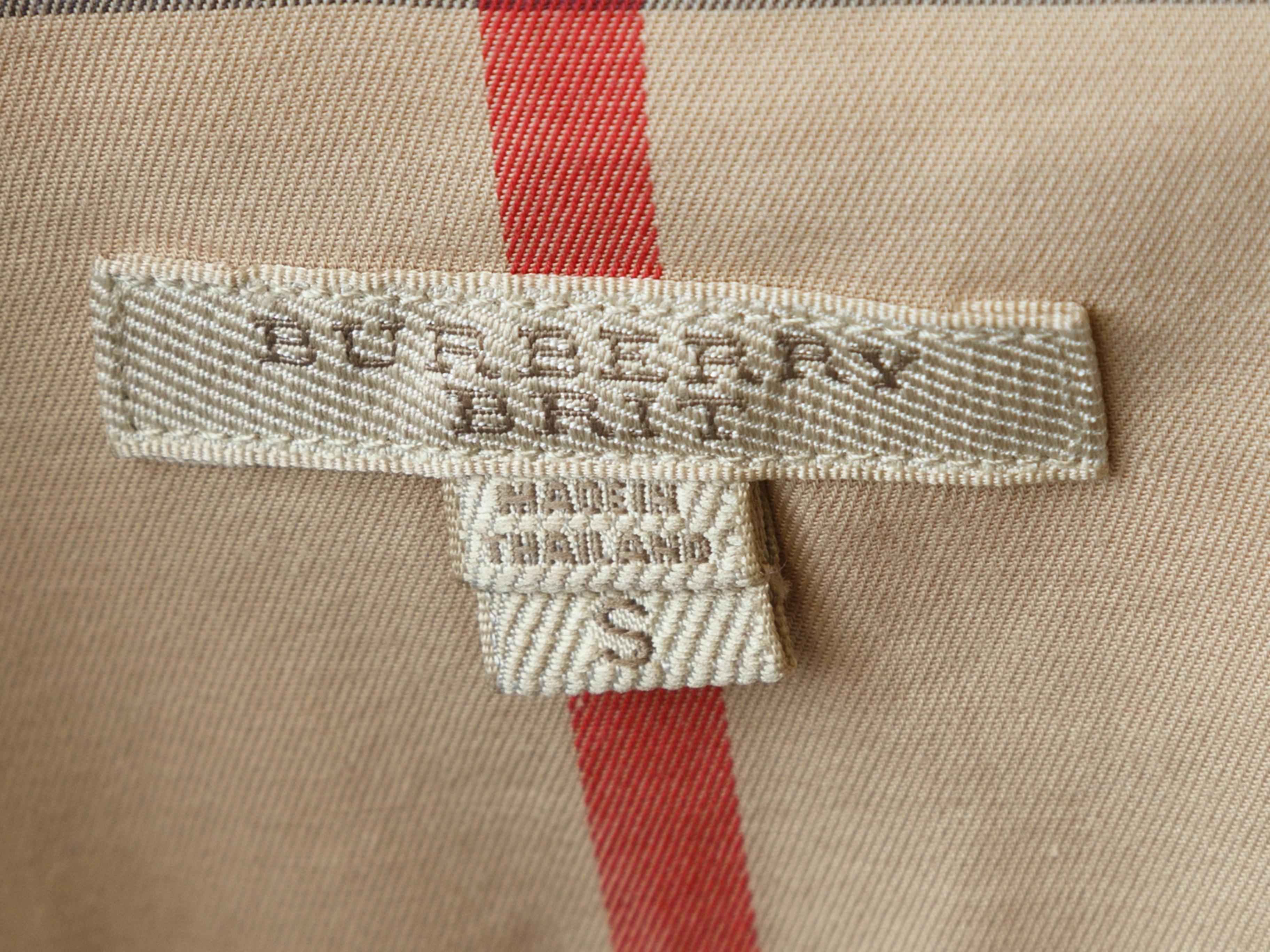 Brown Burberry Brit Tan & Multicolor Nova Check Shirt