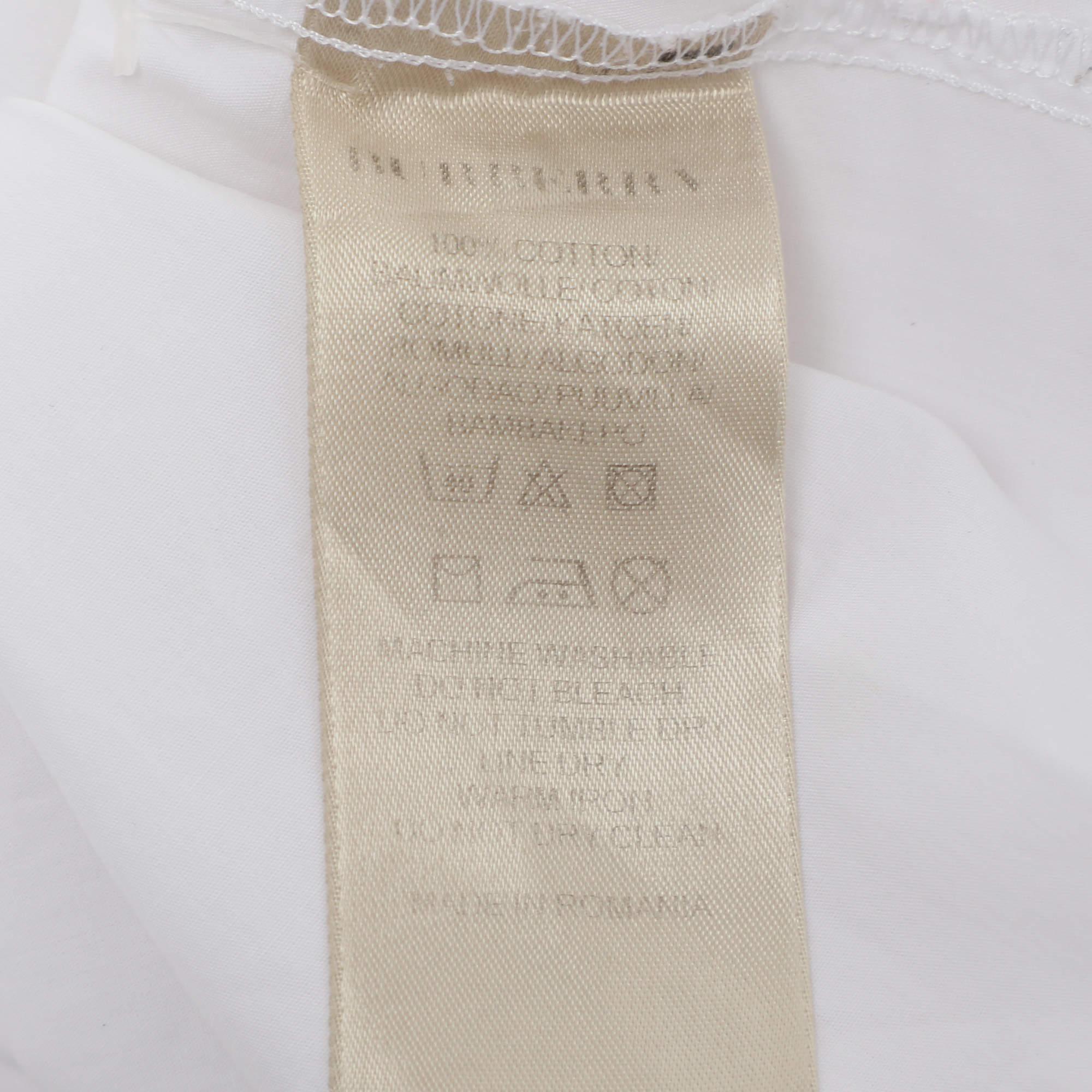 Women's Burberry Brit White Cotton Button Front Top S For Sale