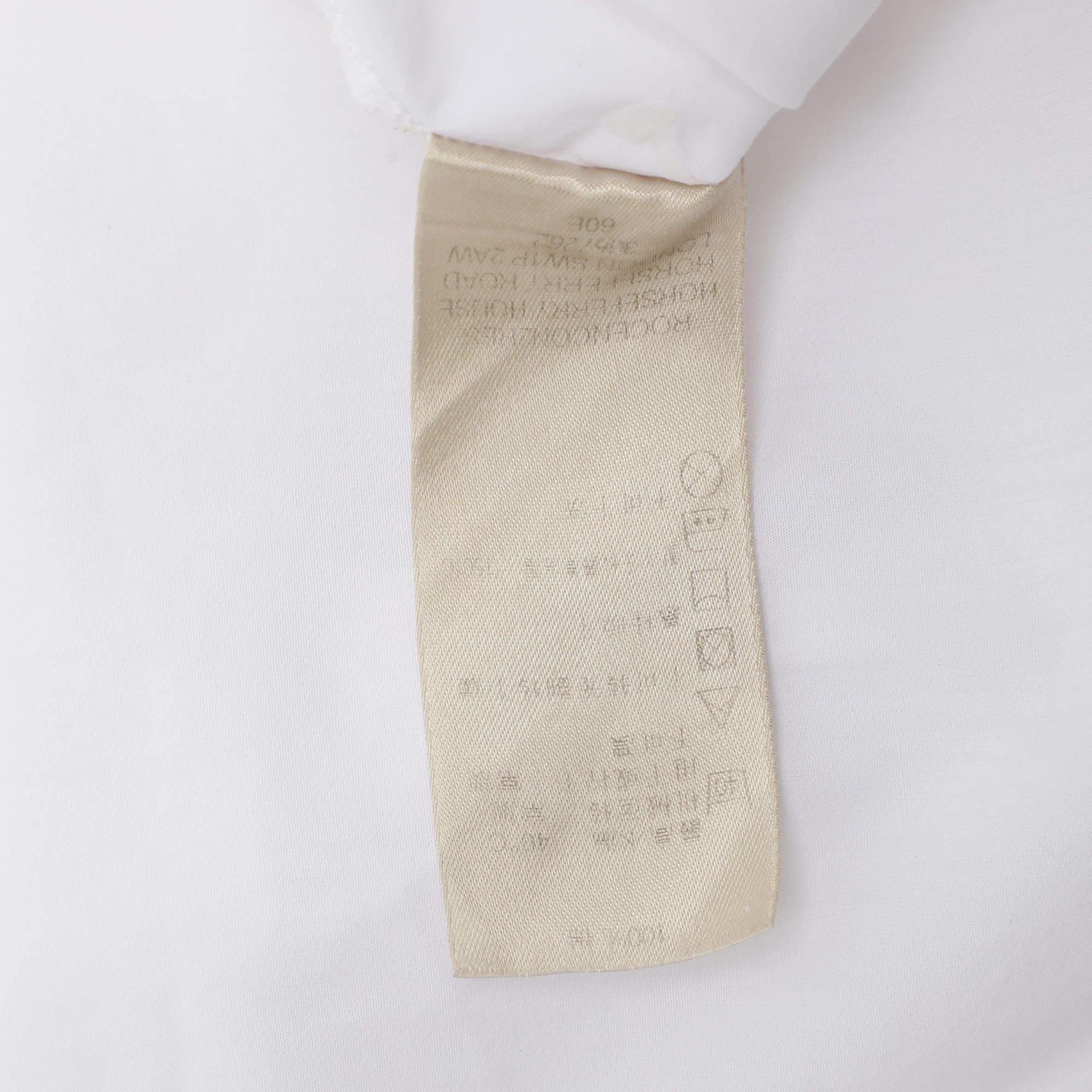 Burberry Brit White Cotton Button Front Top S For Sale 1